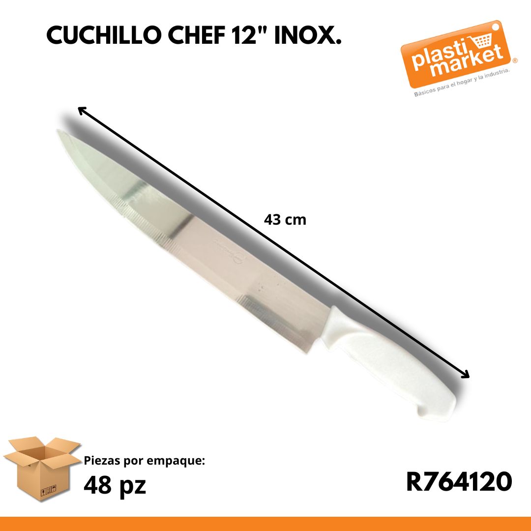 R-764120 CUCHILLO CHEF 12" INOX.