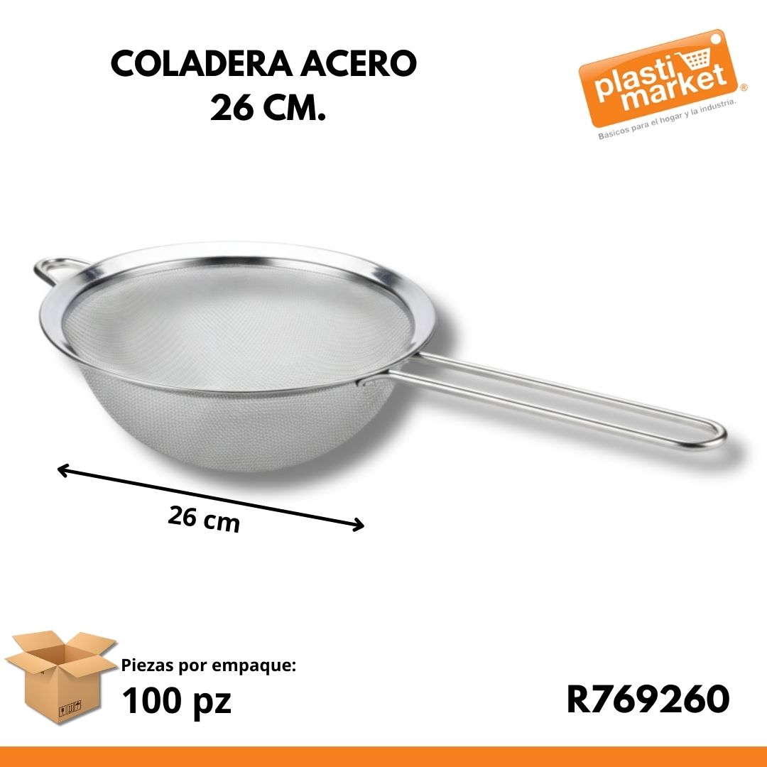 R-769260 COLADERA ACERO 26 CM.