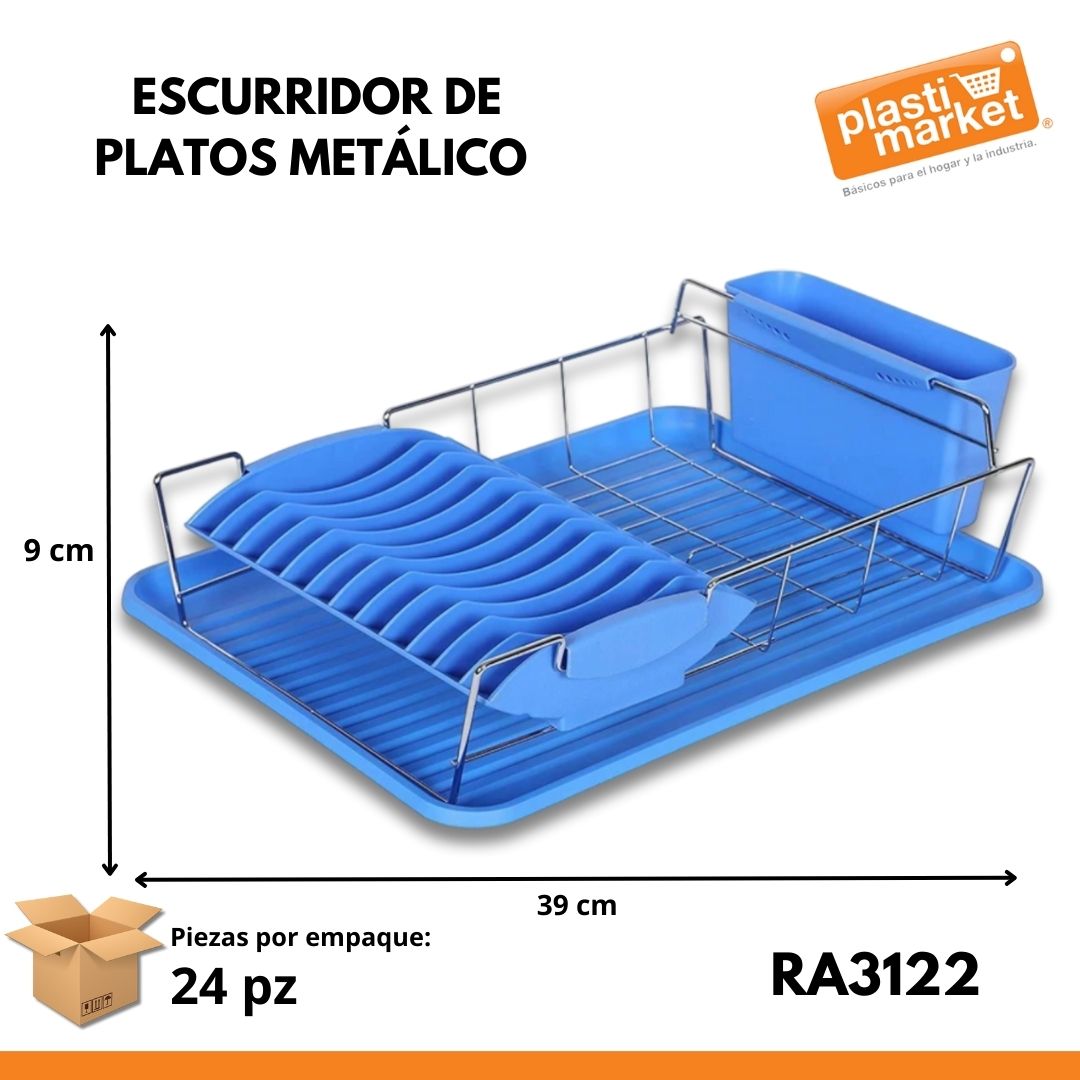 RA3122 ESCURRIDOR DE PLATOS METALICO "OFERTA"