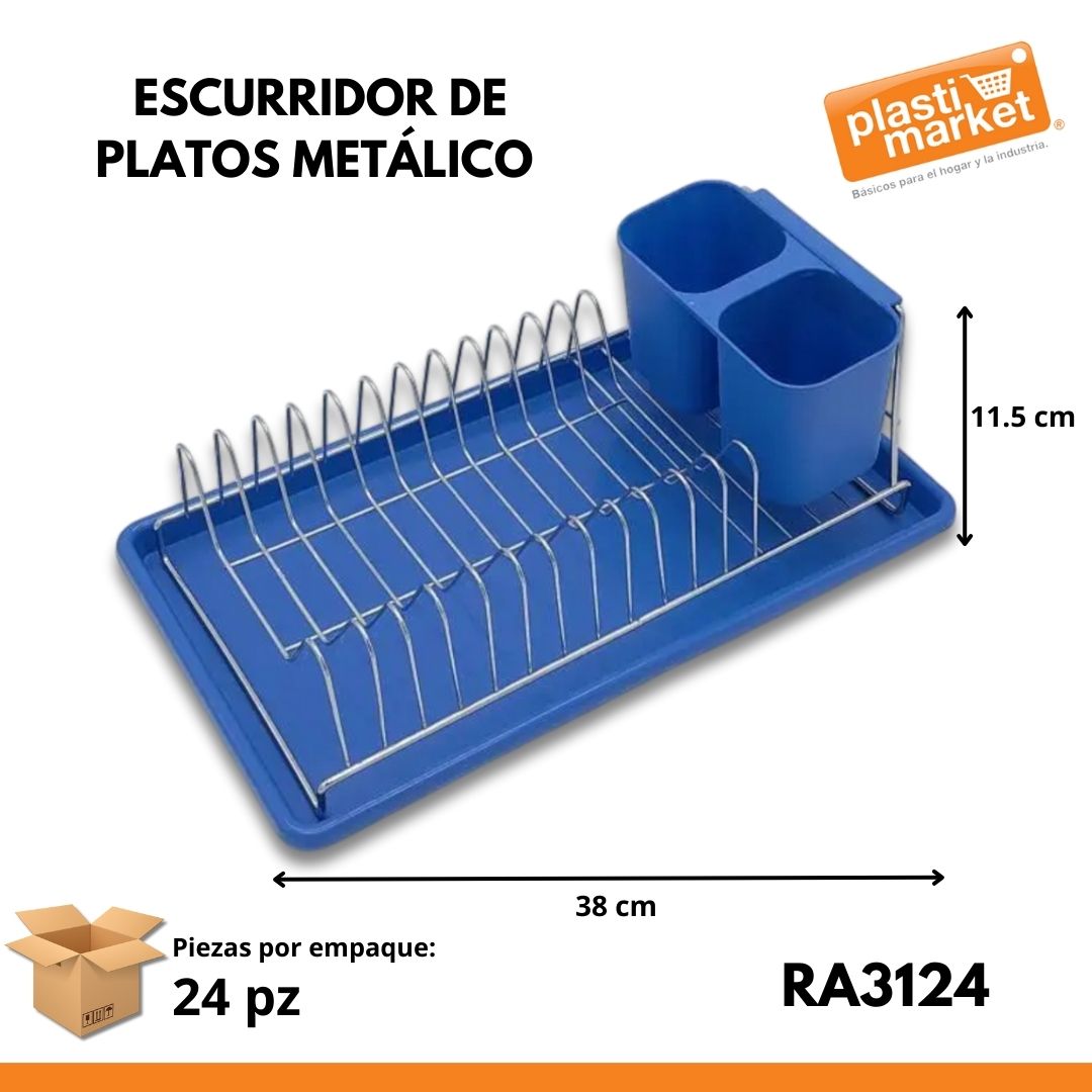 RA3124 ESCURRIDOR DE PLATOS METALICO "OFERTA"