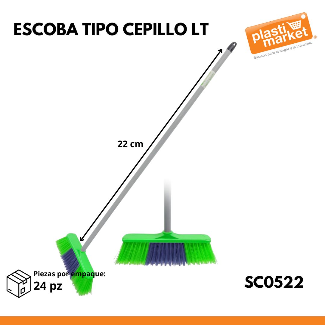 0522 ESCOBA TIPO CEPILLO LT