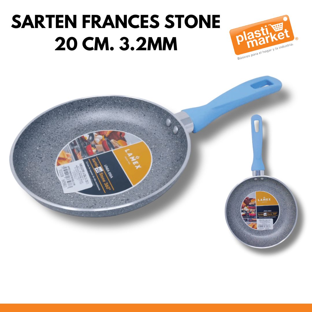 SARTEN FRANCES STONE 20 CM. 3.2MM