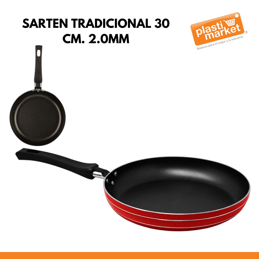 SARTEN TRADICIONAL 30 CM. 2.0MM