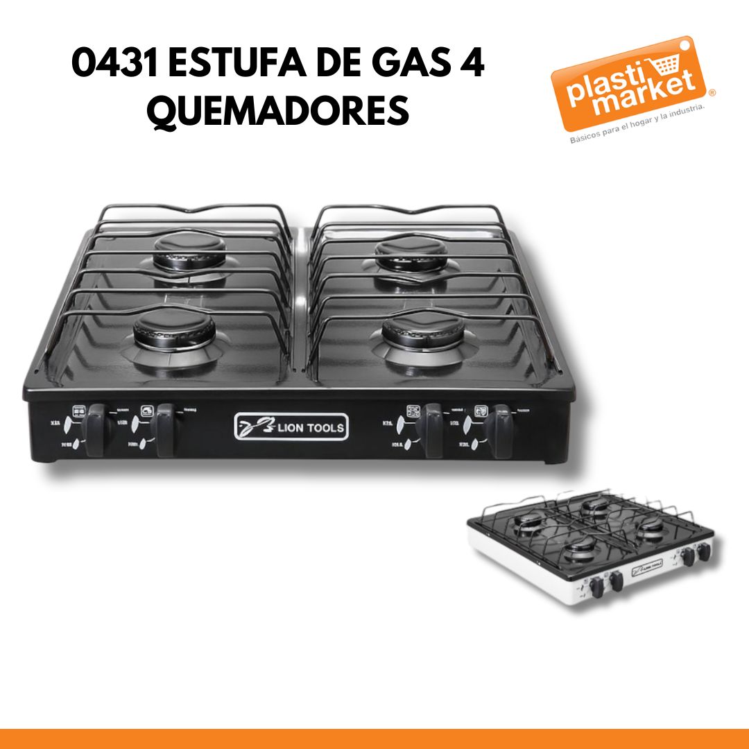 0431 ESTUFA DE GAS 4 QUEMADORES