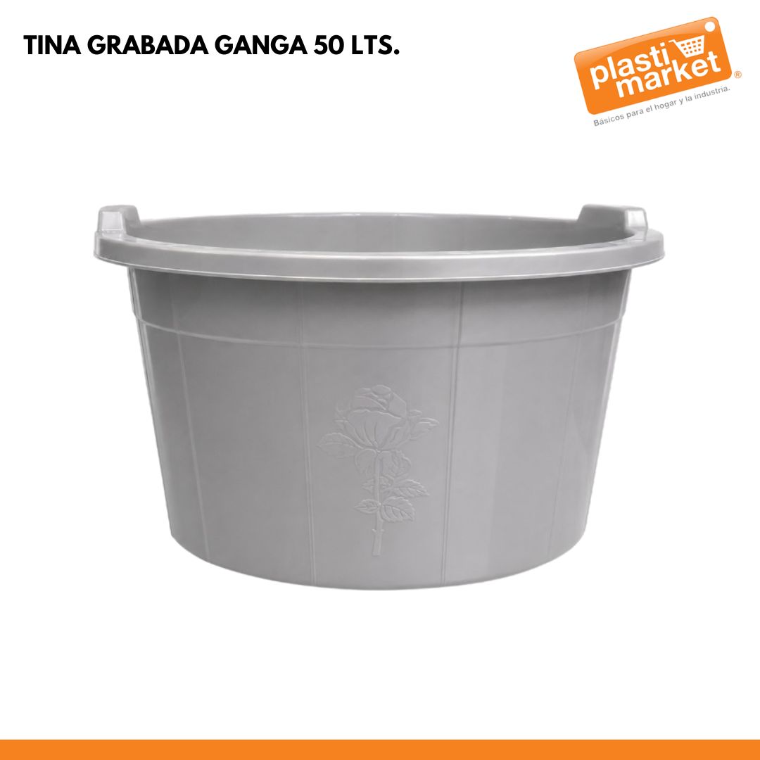 TINA GRABADA GANGA 50 LTS.