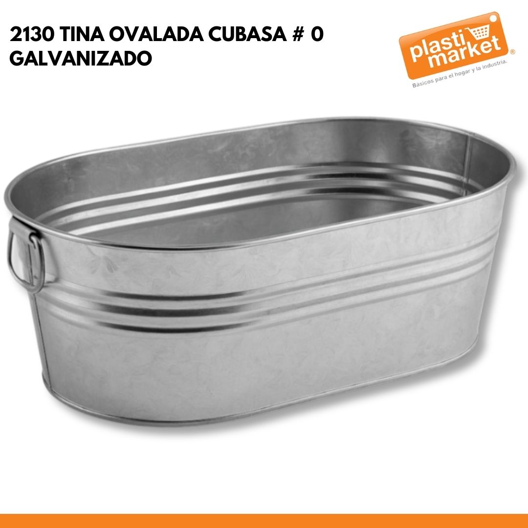 2130 TINA OVALADA CUBASA # 0 GALVANIZADO