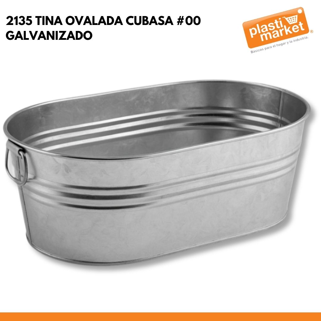 2135 TINA OVALADA CUBASA #00 GALVANIZADO