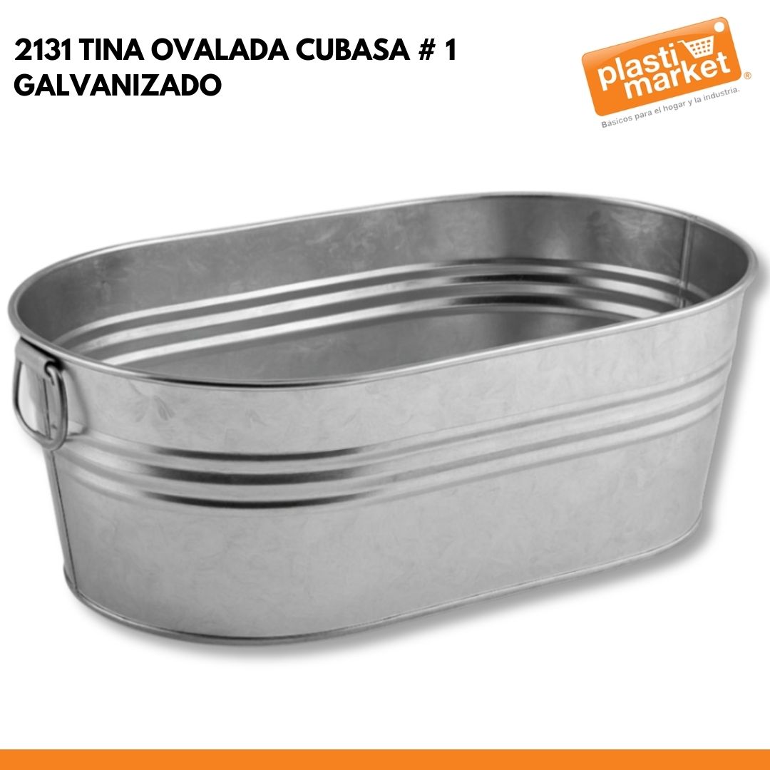 2131 TINA OVALADA CUBASA # 1 GALVANIZADO