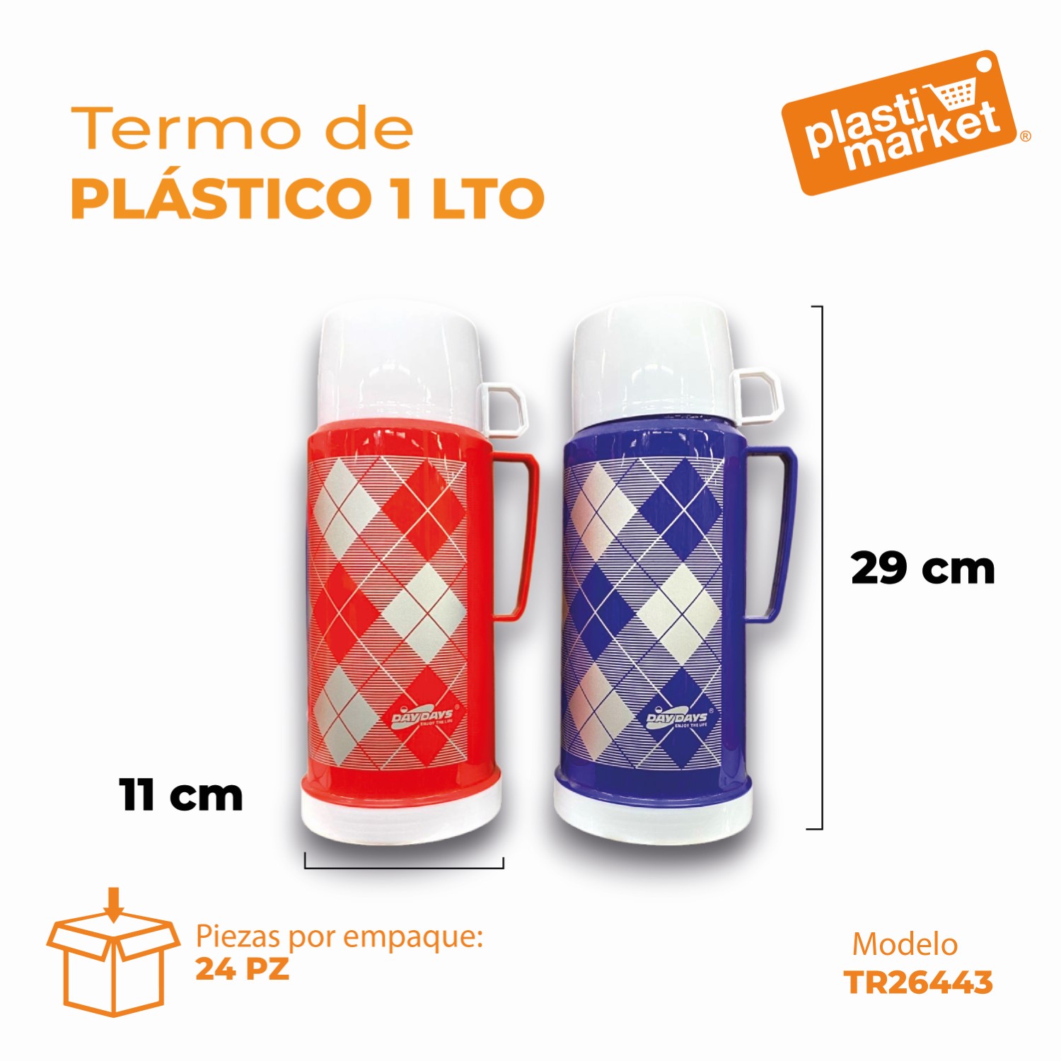 26443 TERMO PLASTICO 1 LTO.  "OFERTA"