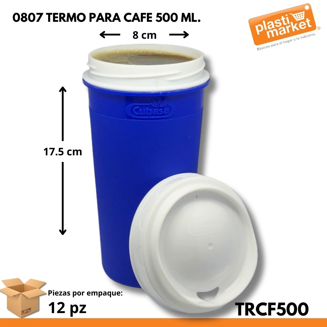 0807 TERMO PARA CAFE 500 ML.