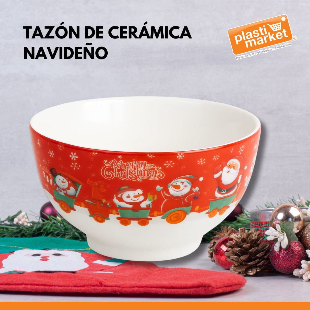 MTR244140 TAZON DE CERAMICA NAVIDEÑO