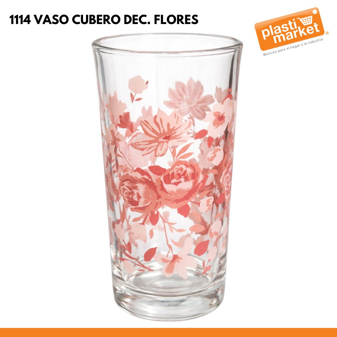 1114 VASO CUBERO DEC. FLORES