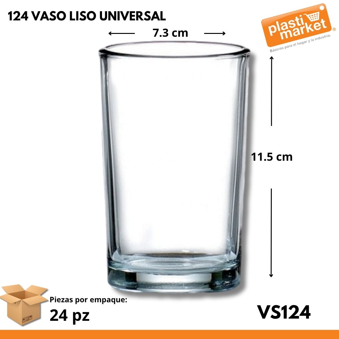 124 VASO LISO UNIVERSAL