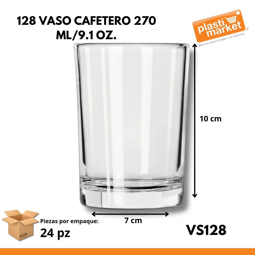 128 VASO CAFETERO 270 ML/9.1 OZ.