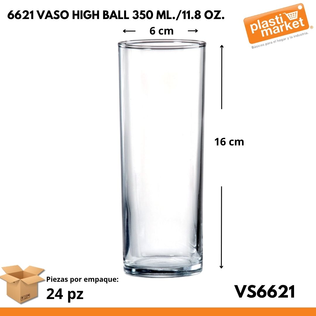 6621 VASO HIGH BALL 350 ML./11.80 OZ.