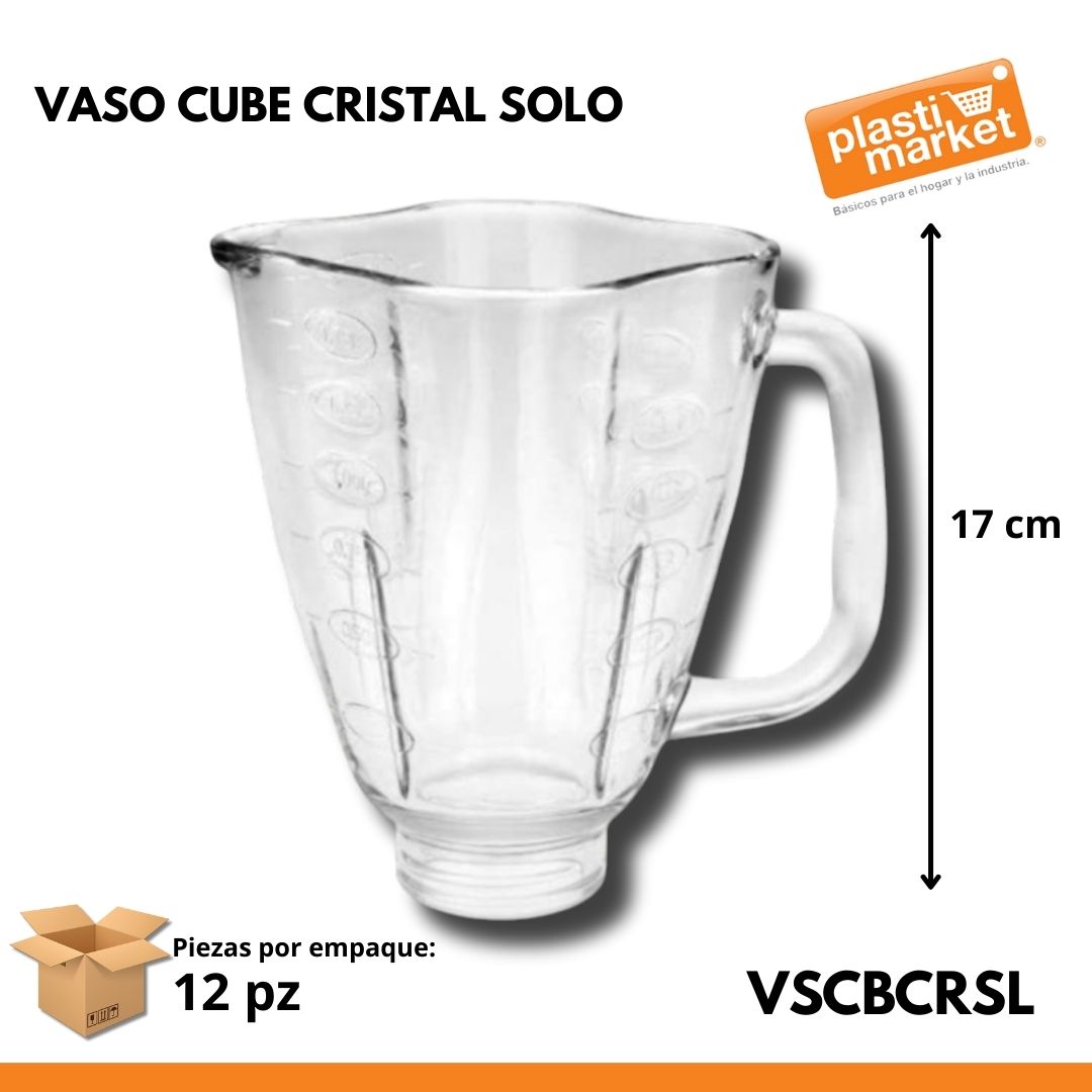 VASO CUBE CRISTAL SOLO