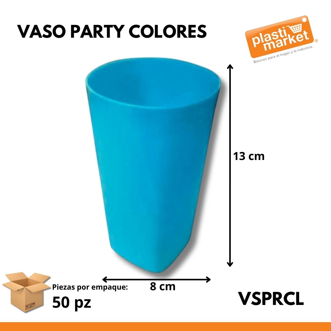 VASO PARTY COLORES