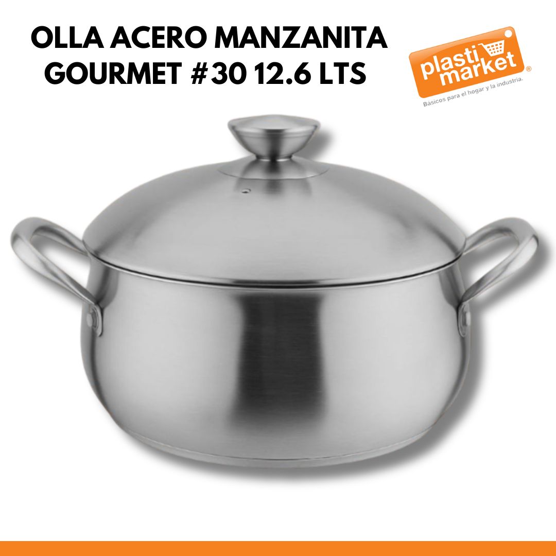WVMAN30 OLLA ACERO MANZANITA GOURMET #30 12.6 LTS.