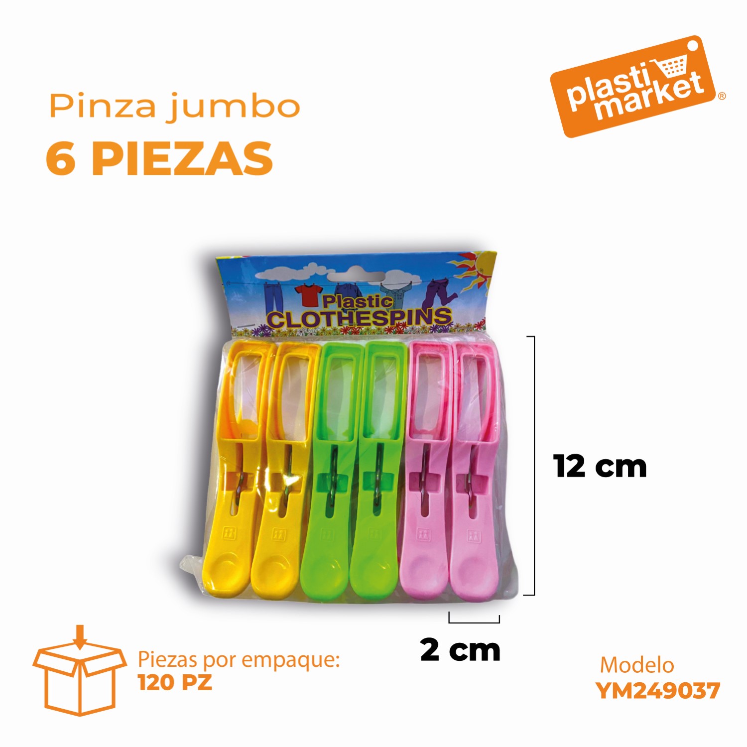 YM249037 PINZA JUMBO 6 PZ.
