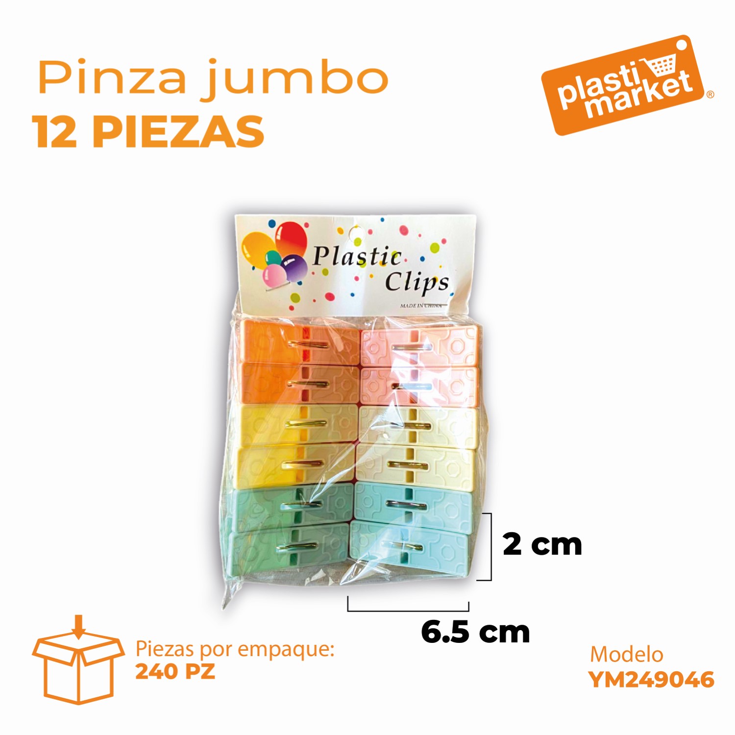 YM249046 PINZA JUMBO 12 PZ.