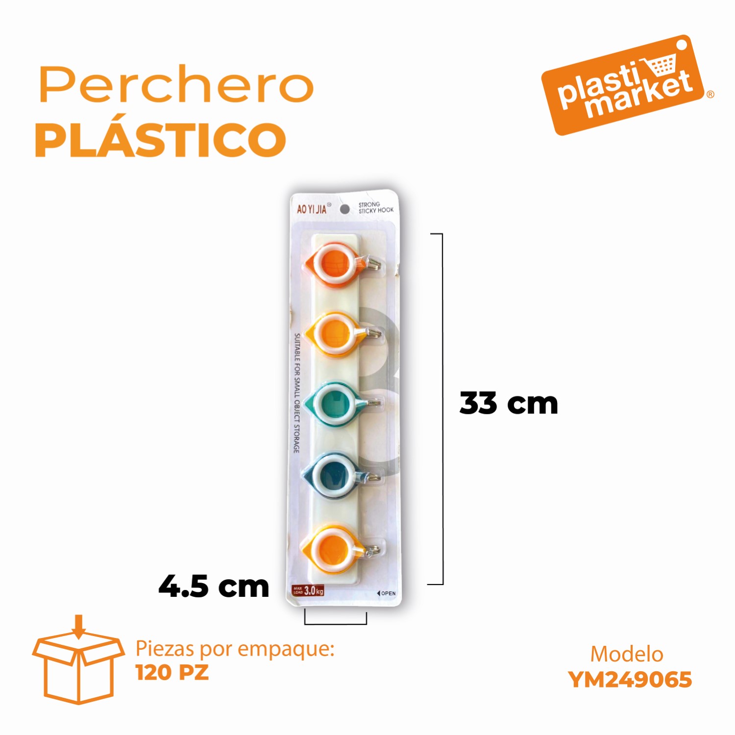 YM249065 PERCHERO PLASTICO