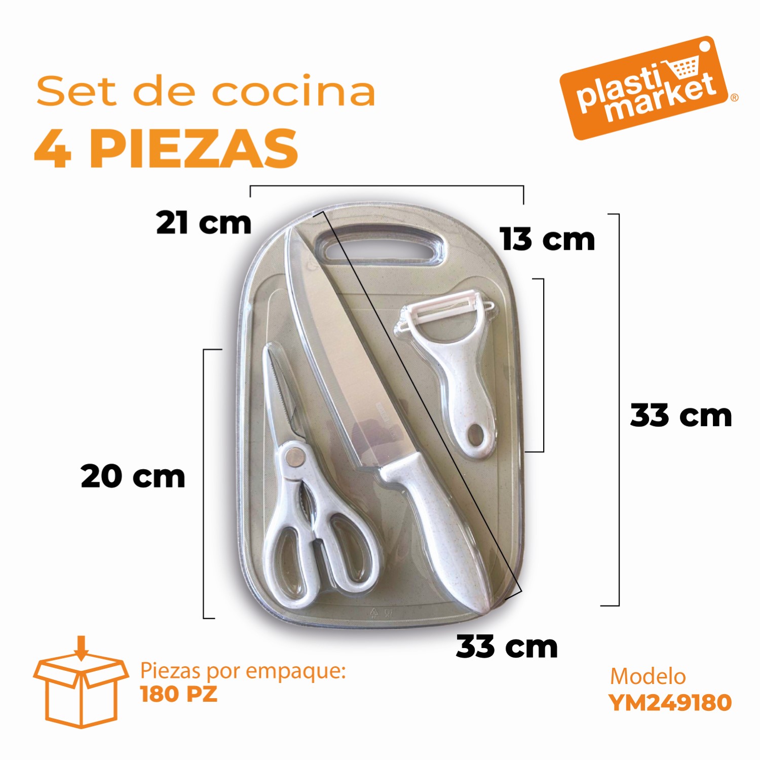 YM249180 SET DE COCINA 4 PZ.