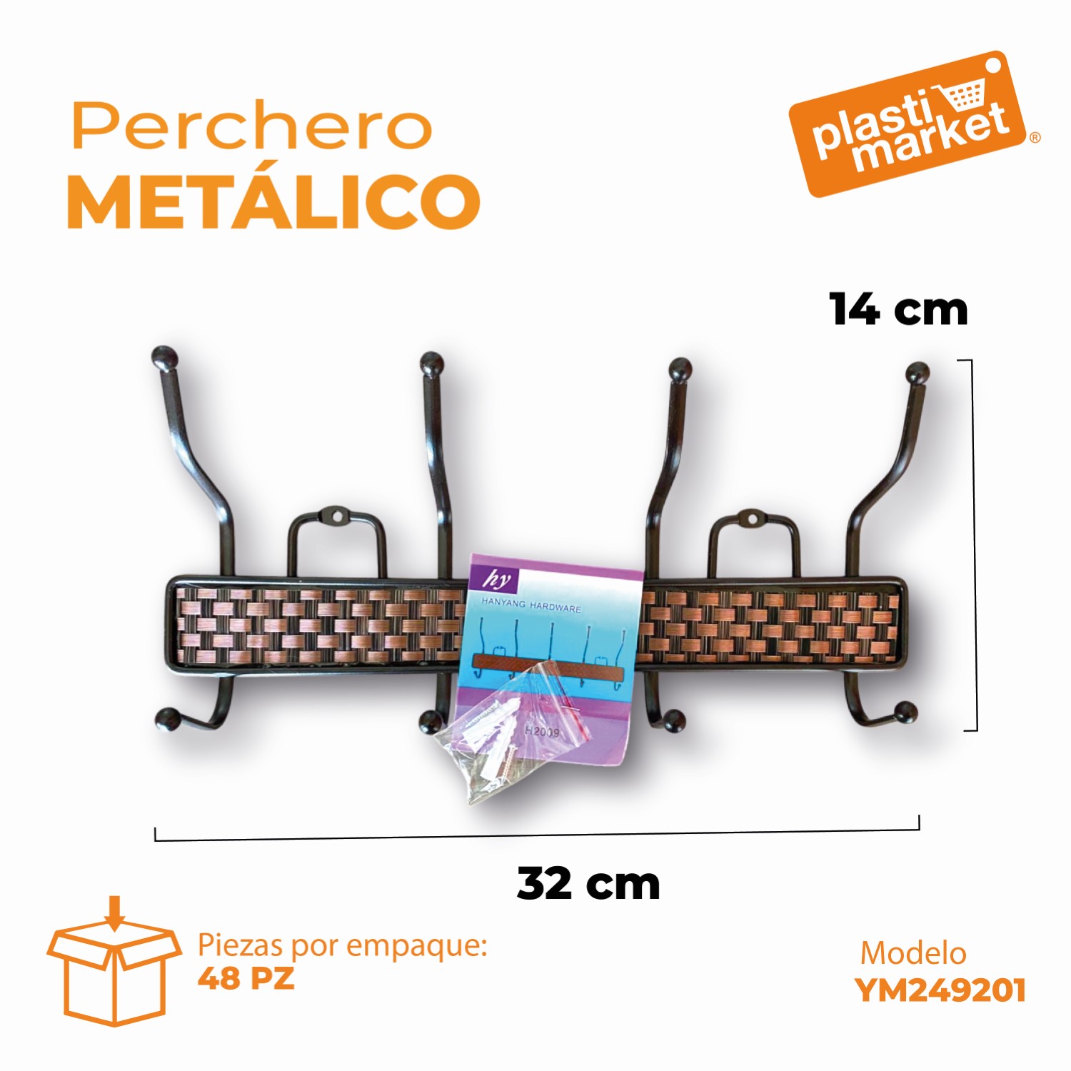 YM249201 PERCHERO METALICO