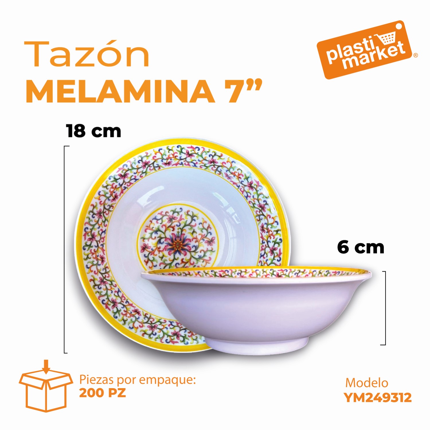 YM249312 TAZON MELAMINA 7"