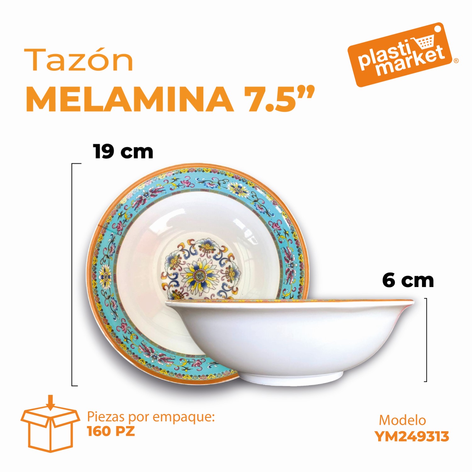 YM249313 TAZON MELAMINA 7.5"