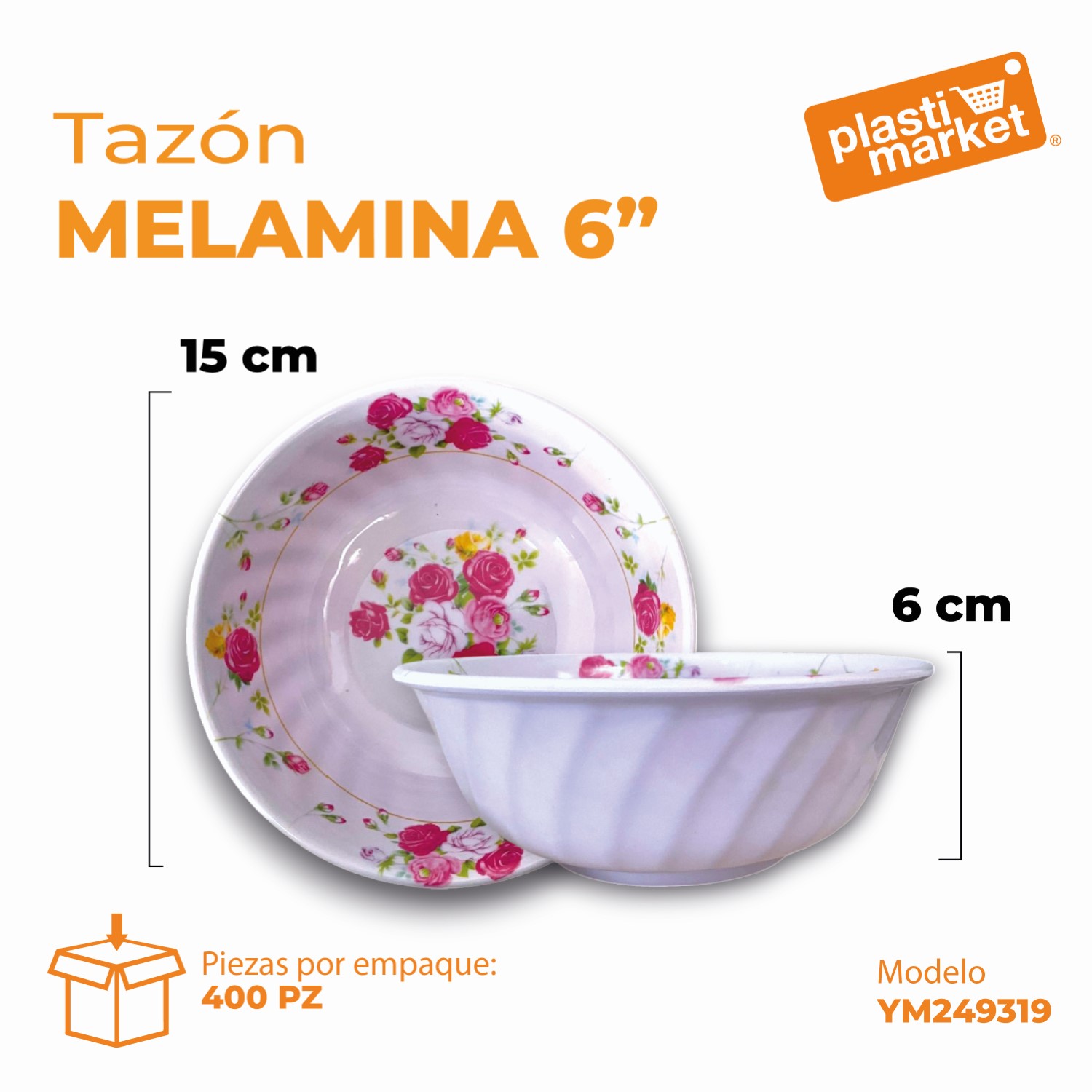 YM249319 TAZON MELAMINA 6" (160)