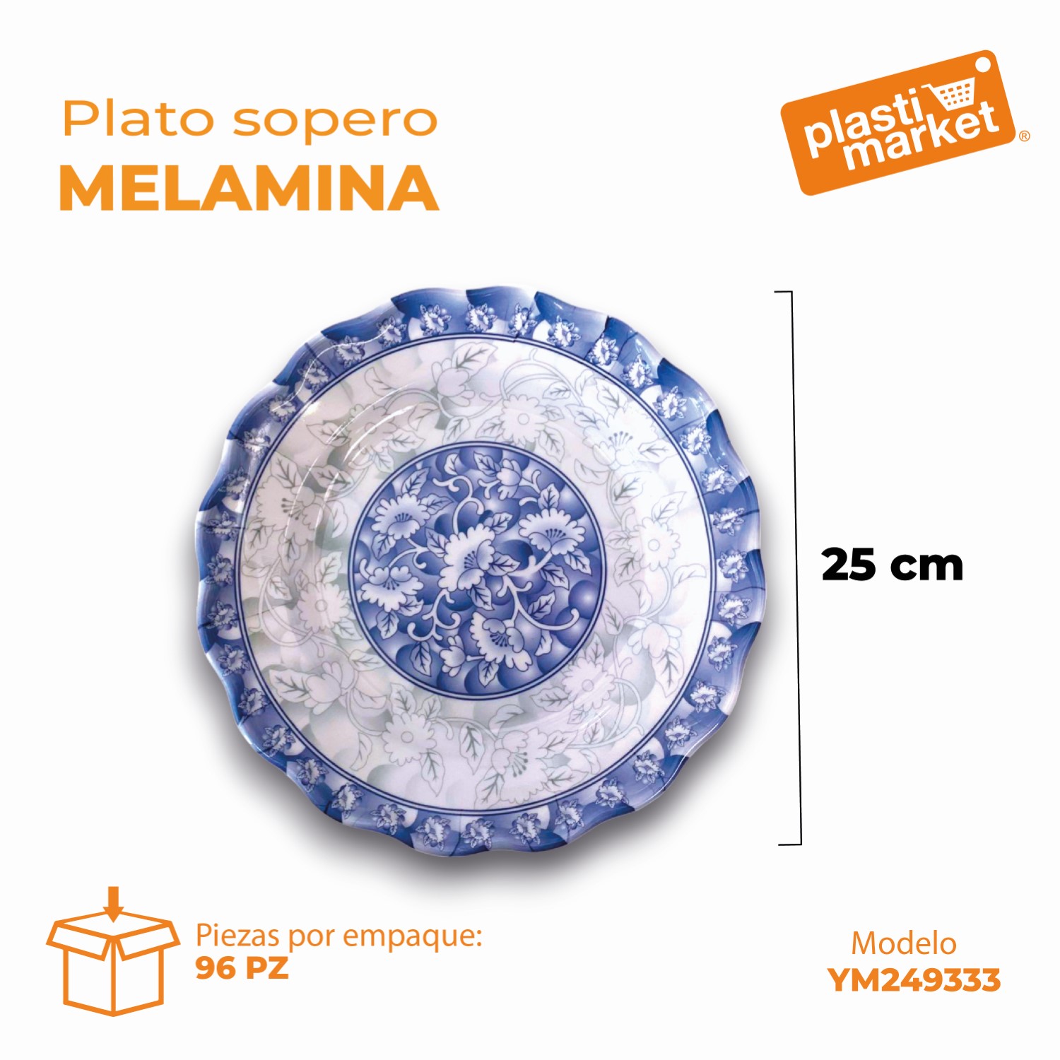 YM249333 PLATO SOPERO MELAMINA (2337-10)