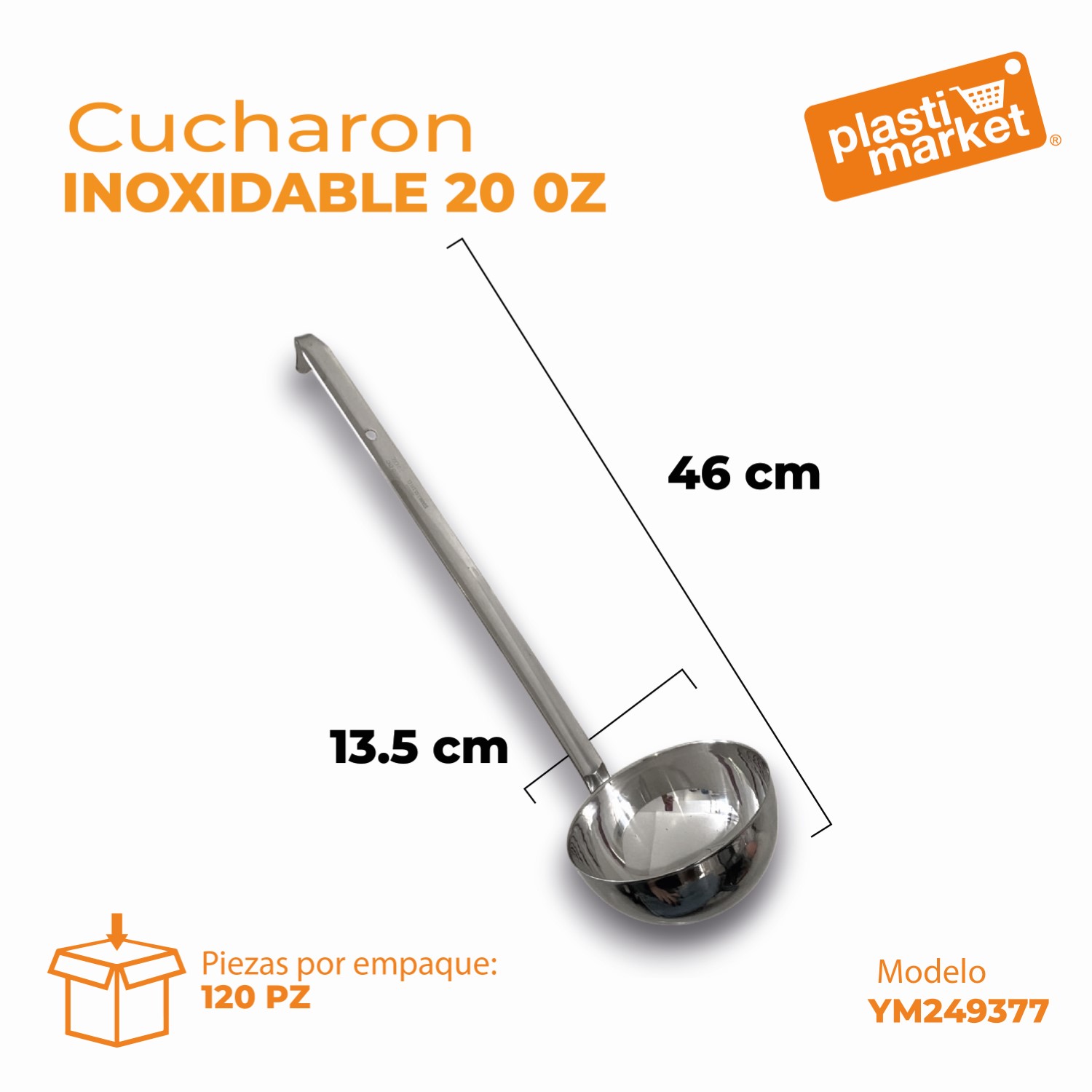 YM249377 CUCHARON INOXIDABLE 20 OZ.
