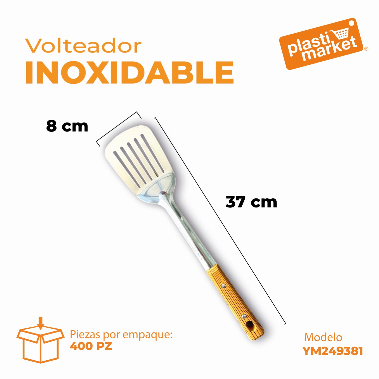 YM249381 VOLTEADOR INOXIDABLE