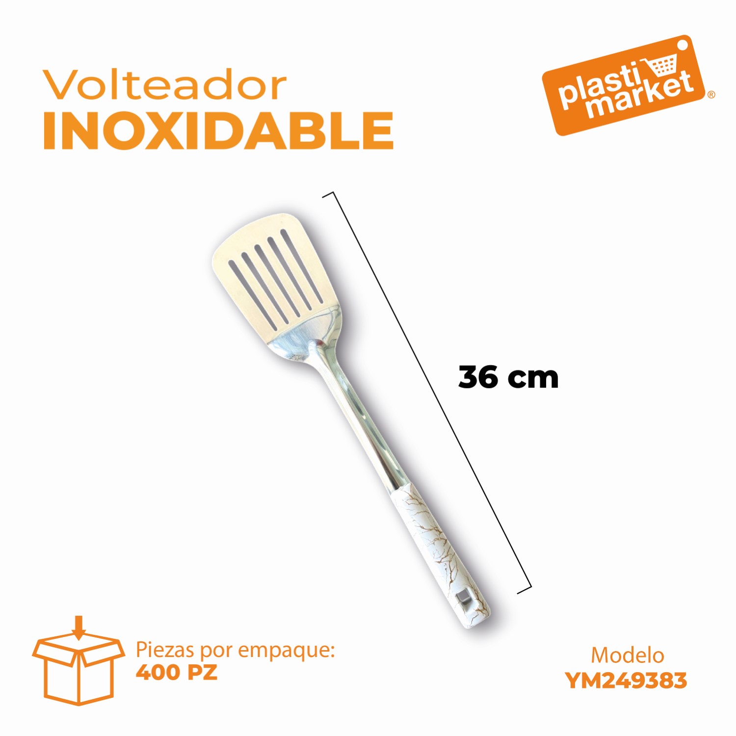 YM249383 VOLTEADOR INOXIDABLE
