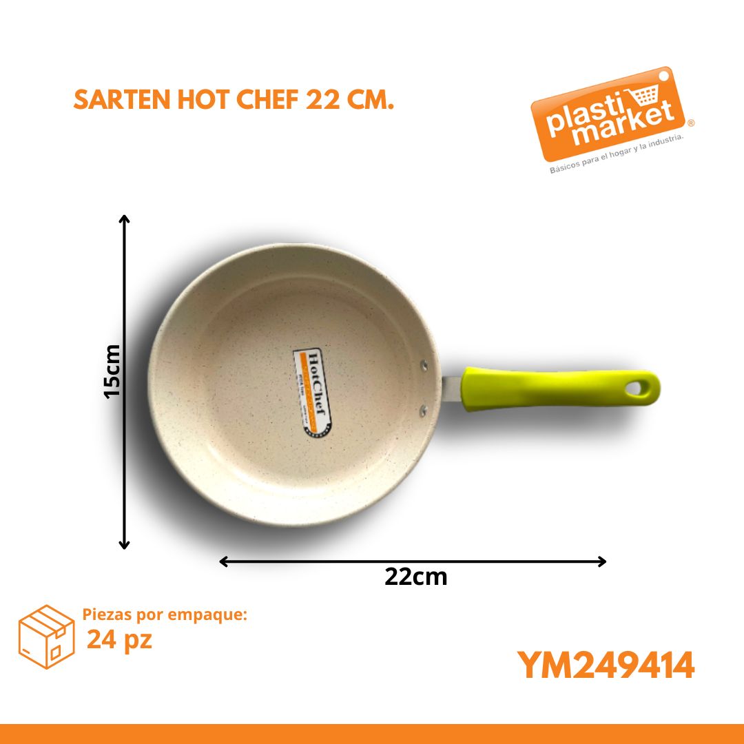 YM249414 SARTEN HOT CHEF 22 CM.