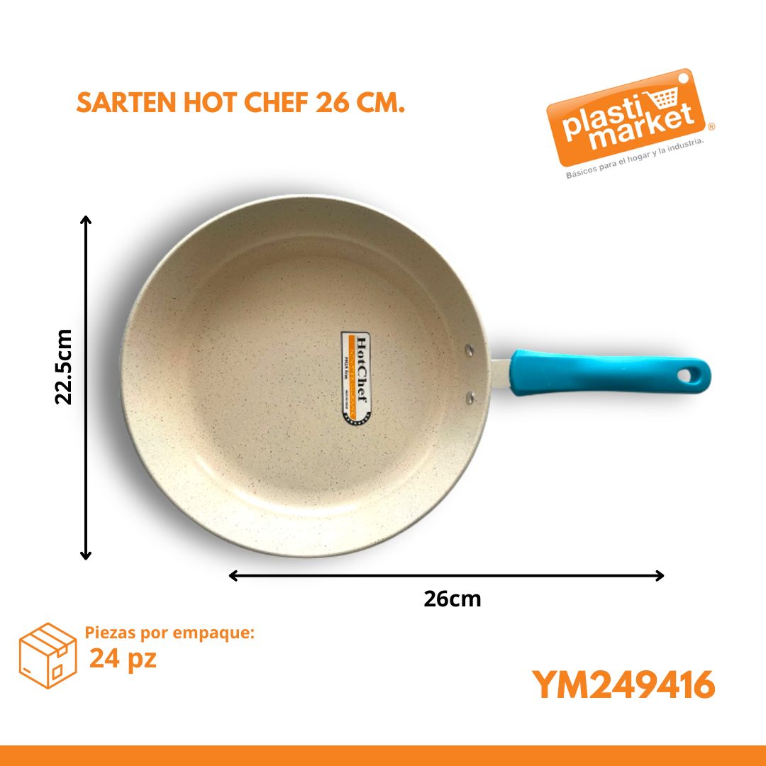 YM249416 SARTEN HOT CHEF 26 CM.