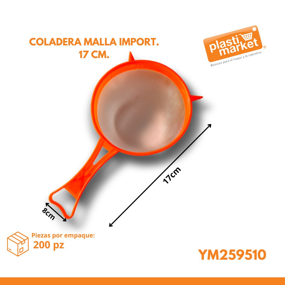 YM259510 COLADERA MALLA IMPORT. 17 CM.