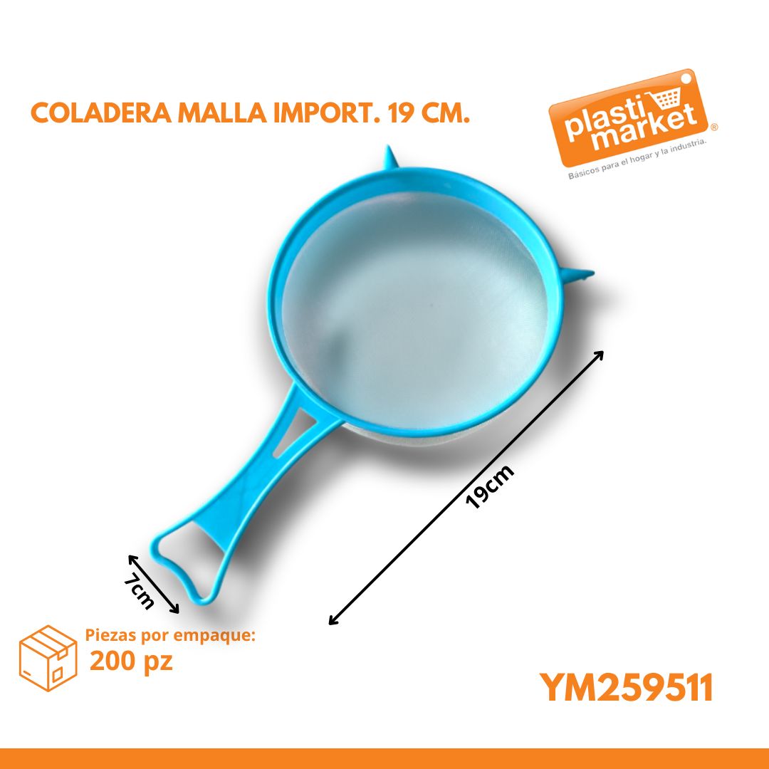 YM259511 COLADERA MALLA IMPORT. 19 CM.