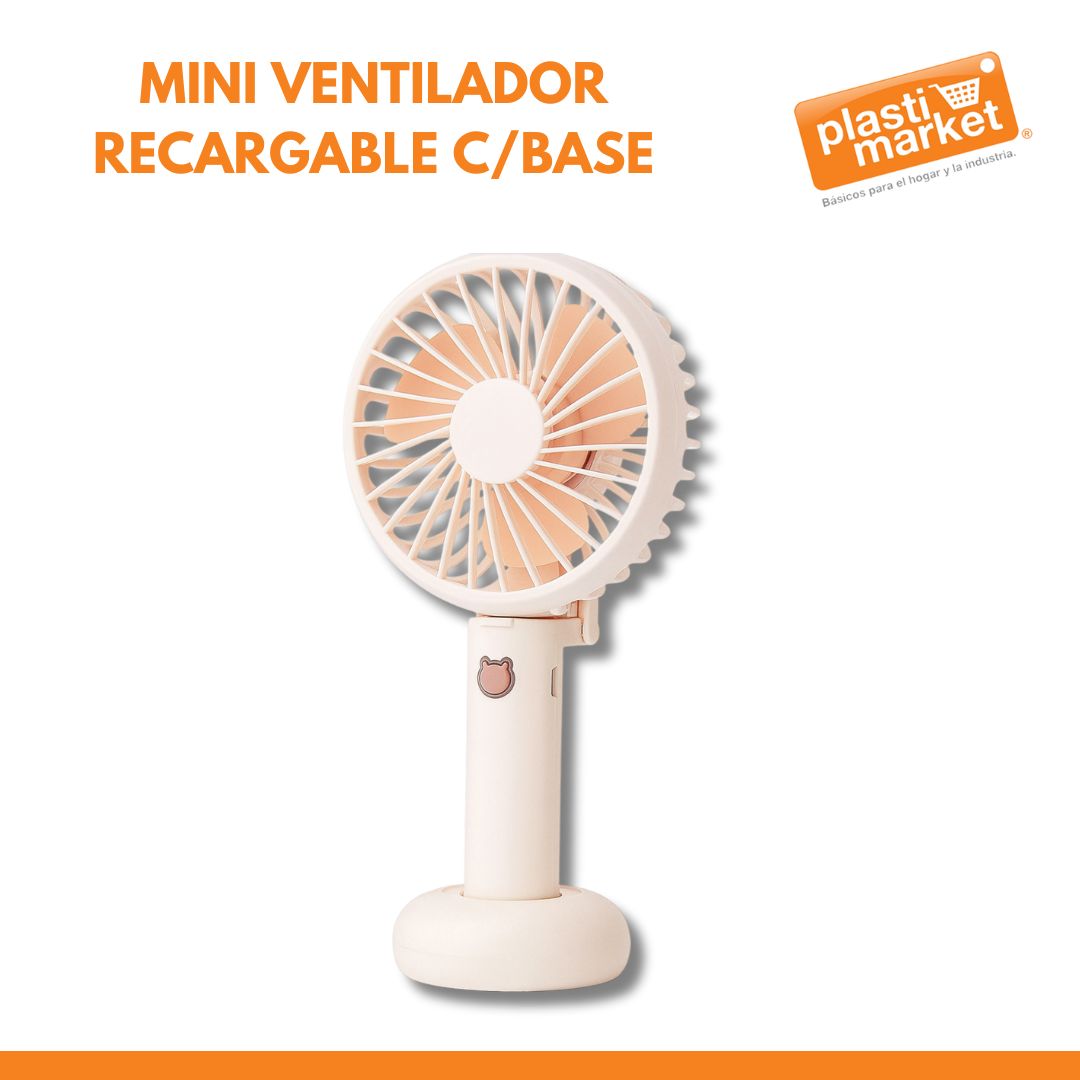 YYUA255529 MINI VENTILADOR RECARGABLE C/BASE